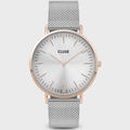 Cluse La Boheme Mesh Rose Gold Silver CL18116