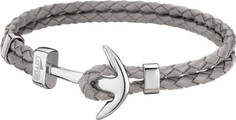 Lotus Style Lederarmband Anker Grau LS1832-2/3