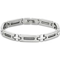 Lotus Style Armband 21 cm Edehlstahl Men in Black LS1802-2/1