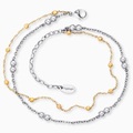Engelsrufer, Engelsrufer Fusskette »Moonlight Twin Bicolor, ERFS-LILMOON-G«