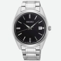 Seiko, Seiko Sur311p1 Schwarz & Silber Edelstahl Herren's Uhr