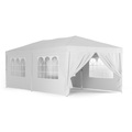 Gartenpavillon Partyzelt 6 x 3 x 3 m weiss