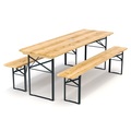 Festbank Bierzeltgarnitur 177 x 46/23 cm mit Schirmloch