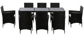 Lederbett EVA 180 x 200 cm schwarz