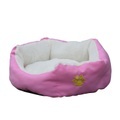 Hundebett PFÖTCHEN L pink