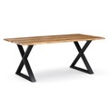 Esstisch Holz ACACIA X-Fuss 160 x 90 cm