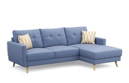 Ecksofa MANDY rechts blau