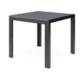 Granittisch 80 x 80 x 76 cm schwarz