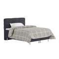 undefined, Boxspringbett MIDNIGHT 140 x 200 cm anthrazit
