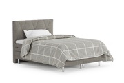 undefined, Boxspringbett TWILIGHT 140 x 200 cm grau