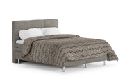 undefined, Boxspringbett MIDNIGHT 160 x 200 cm grau