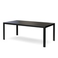 Tisch Polywood 200 x 100 cm schwarz