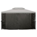 Seitenwände Gartenpavillon LAVEN 4 x 3 m anthrazit