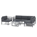 Lounge SAMBIA mit Sessel 6-teilig anthrazit