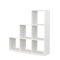 Ruby Diverses, Treppenregal Raumteiler NASIR 6 Fach weiss