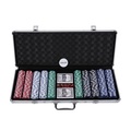 R - Poker, Pokerkoffer mit 500 Chips und 5 Würfel