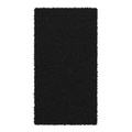 Hochflor Teppich 60 x 110 cm dunkelgrau