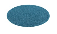Hochflor Teppich rund 120 cm türkis