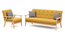 Eric Axis, Sofa Set EDDY gelb