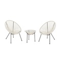 Acapulco Gartenmöbel Set weiss