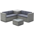 undefined, Rattanlounge SAN MARINO grau/anthrazit