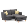 Ecksofa NOLAN rechts anthrazit