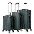 Reisekoffer Hartschalenkoffer LINN 3er Set smaragd