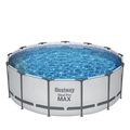Bestway Pool Komplett-Set hellgrau 396 x 122 cm
