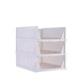 Schrank-Organizer stapelbar 3er Set 44 x 32 x 14 cm