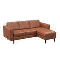 Ecksofa DUKE rechts braun