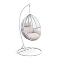 undefined, Hängesessel mit Gestell PANAMA weiss/beige
