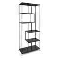 Regal SEAFORD 77 x 35 x 185 cm schwarz