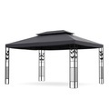 Gartenpavillon Gazebo 3 x 4 m anthrazit