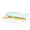 undefined, Ausziehbett TALA 90 x 200 cm weiss