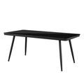 undefined, Gartentisch ARUBA 180 x 90 cm schwarz