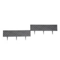 Rasenkante Rattanoptik anthrazit 10er Set