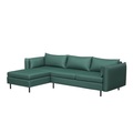 undefined, Ecksofa AIDEN links dunkelgrün