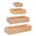 Aufbewahrungsbox 4er Set Bambus