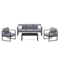Lounge LUANDA schwarz/anthrazit