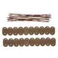 undefined, Sichtschutzmatte PVC Befestigungs-Kit 100 Stk. braun