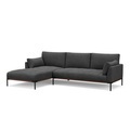 Ecksofa TIMBER links anthrazit