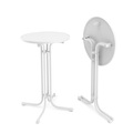 Bistrotisch Stehtisch MARTIN rund 70 x 110 cm weiss