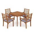 undefined, Gartenmöbel Set Holz APULIA 5-teilig