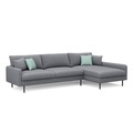 undefined, Ecksofa LEAH rechts grau