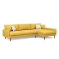 undefined, Ecksofa LEAH rechts gelb