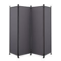 undefined, Paravent 4-teilig 215 x 170 cm anthrazit