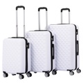 Reisekoffer Hartschalenkoffer AMY 3er Set weiss