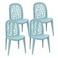 Gartenstuhl LONA 4er Set blau