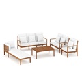 Lounge Holz PADUA natur/creme