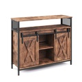 undefined, Sideboard Vintage mit Schiebetüren BONITA 100 x 80 cm